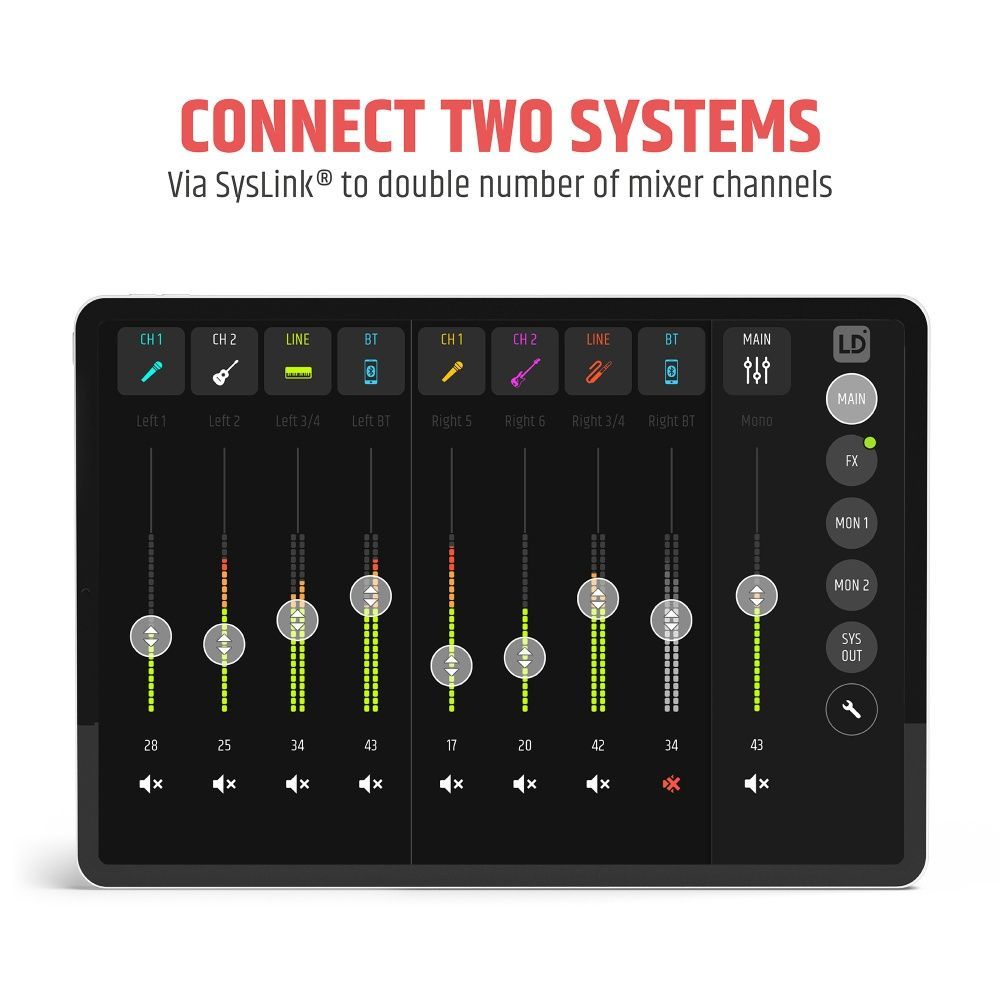 LD Systems Maui 11 G3 MIX Cardioid Säulen PA System mit Digitalmixer