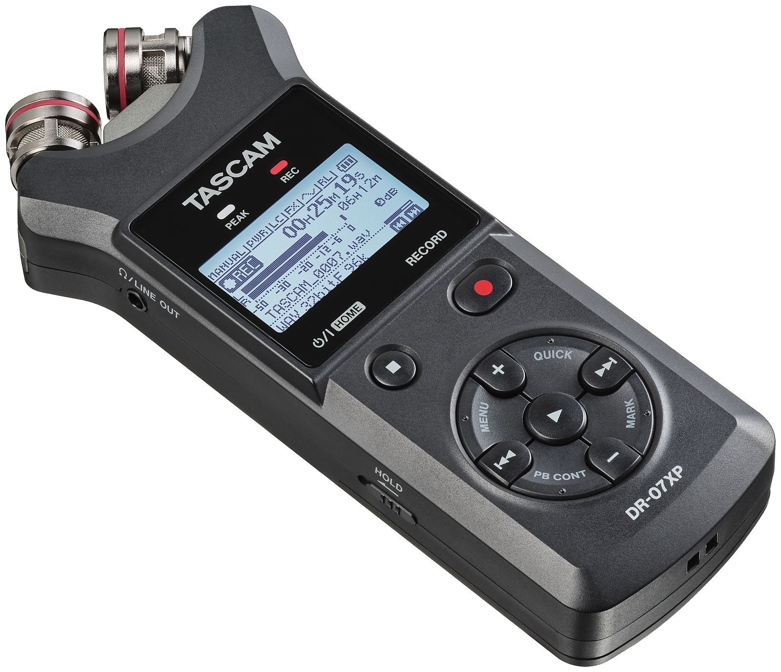 Tascam DR-07XP Tragbarer Stereo-Audiorecorder mit USB-Interface