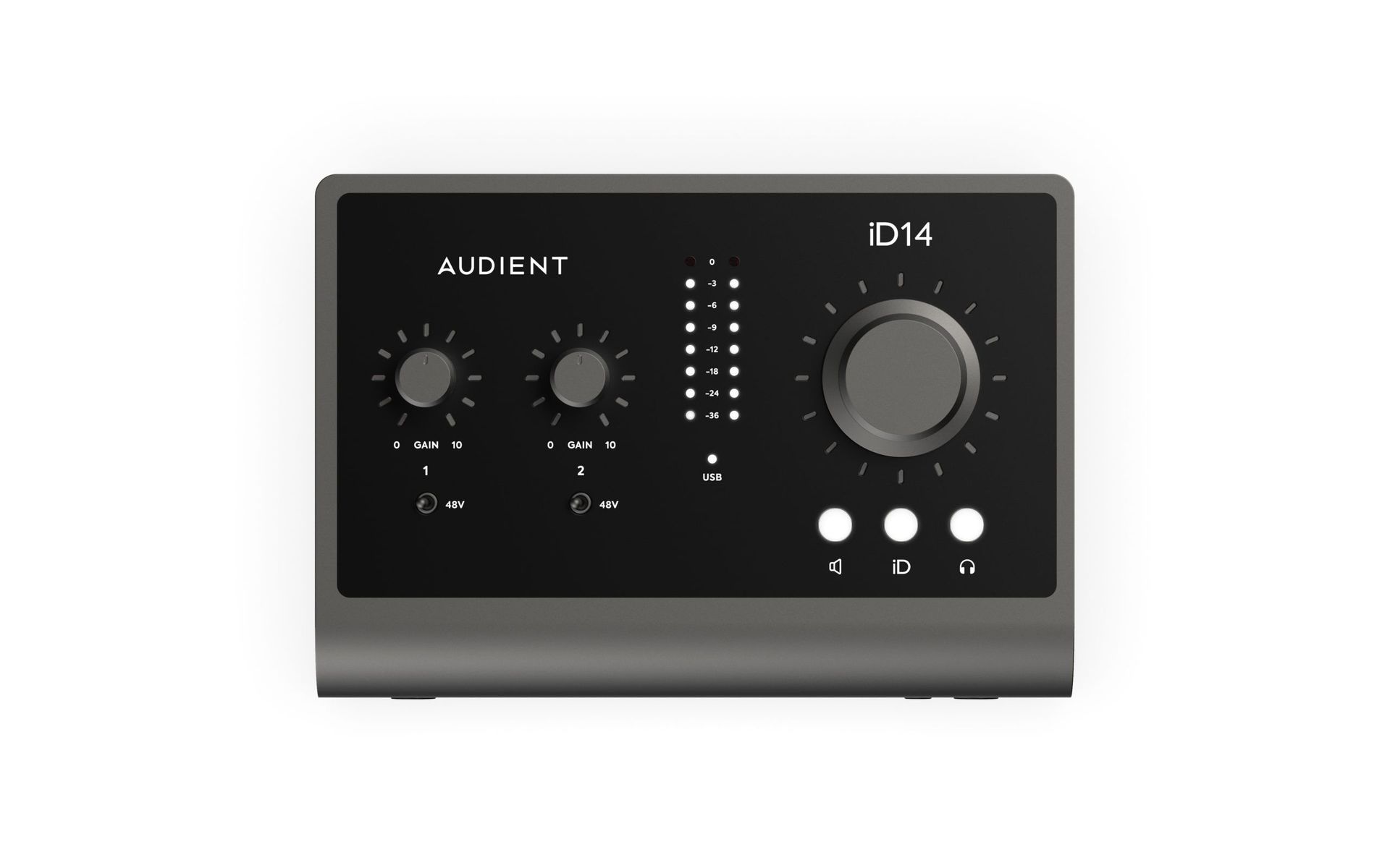 Audient iD14 MK ll USB-C Audiointerface  2 analoge Ein- + 4 analoge Ausgänge