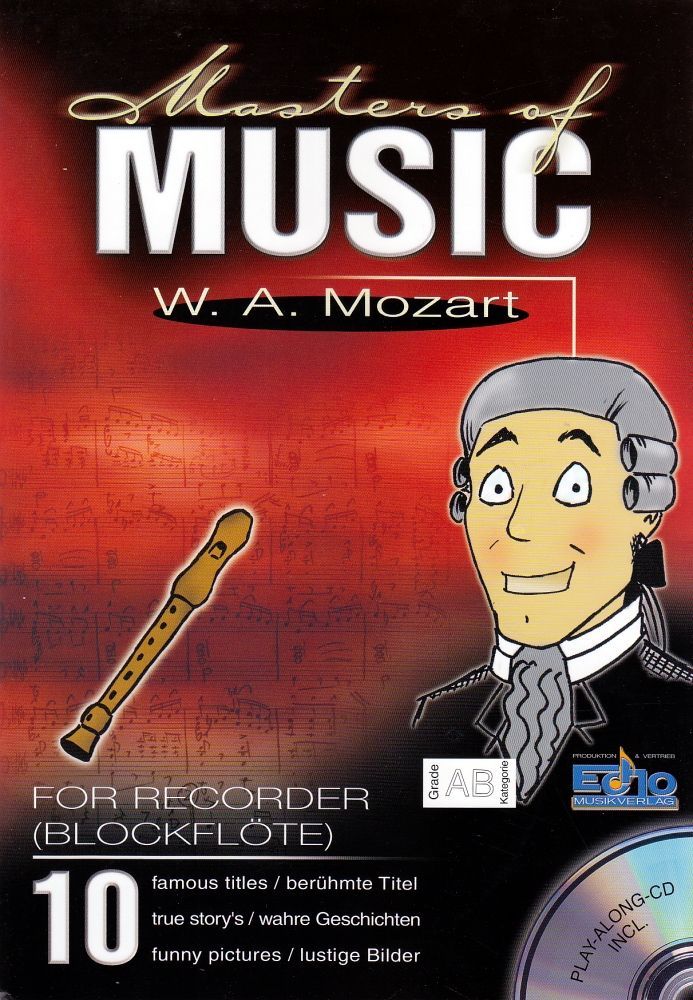 Noten Masters of Music (incl. CD) Mozart für Sopranblockflöte Pro Musica _00053171_
