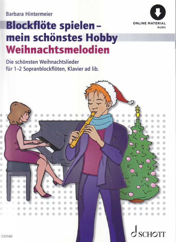 Noten Weihnachtsmelodien Blockflöte spielen mein schönstes Hobby ED23014D