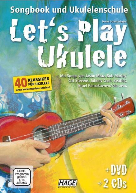 Noten Let's play Ukulele Schusterbauer Daniel HAGE 3857 incl. CD & DVD