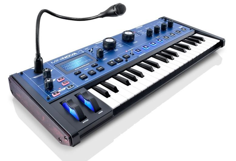 Novation Mininova Synthesizer mit 37 anschlagdynamischen Taseten, 256 Presets, 