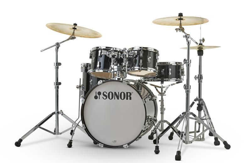 4044661503186 - Sonor AQ2 Studio Set TSB transparent black 20 10 12 14 Snare