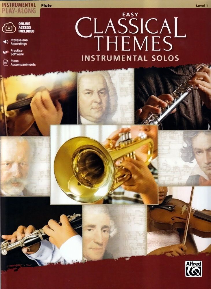 Noten Easy classical themes solos incl. audiodownloadcode Querflöte ALF 47044