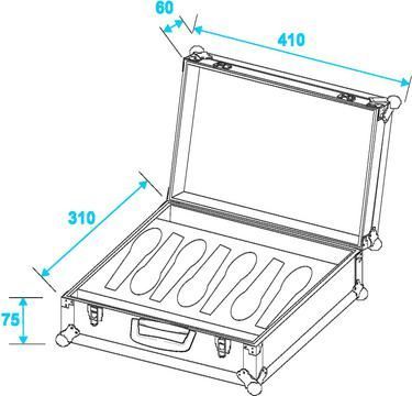 ROADINGER Mikrofon-Case Road 7 Mikrofone schwarz_00027737_