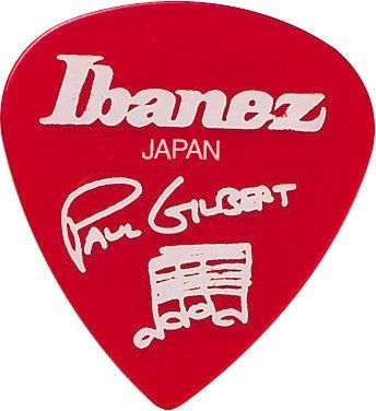 Ibanez Paul Gilbert Guitar-Pick Red 6er Pack PVC Plektren Heavy 1mm 