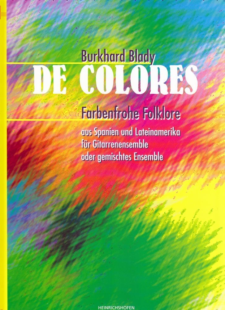 Noten De colores Heinrichshofen N 2476 Blady Burkhard für Gitarren-Ensemble