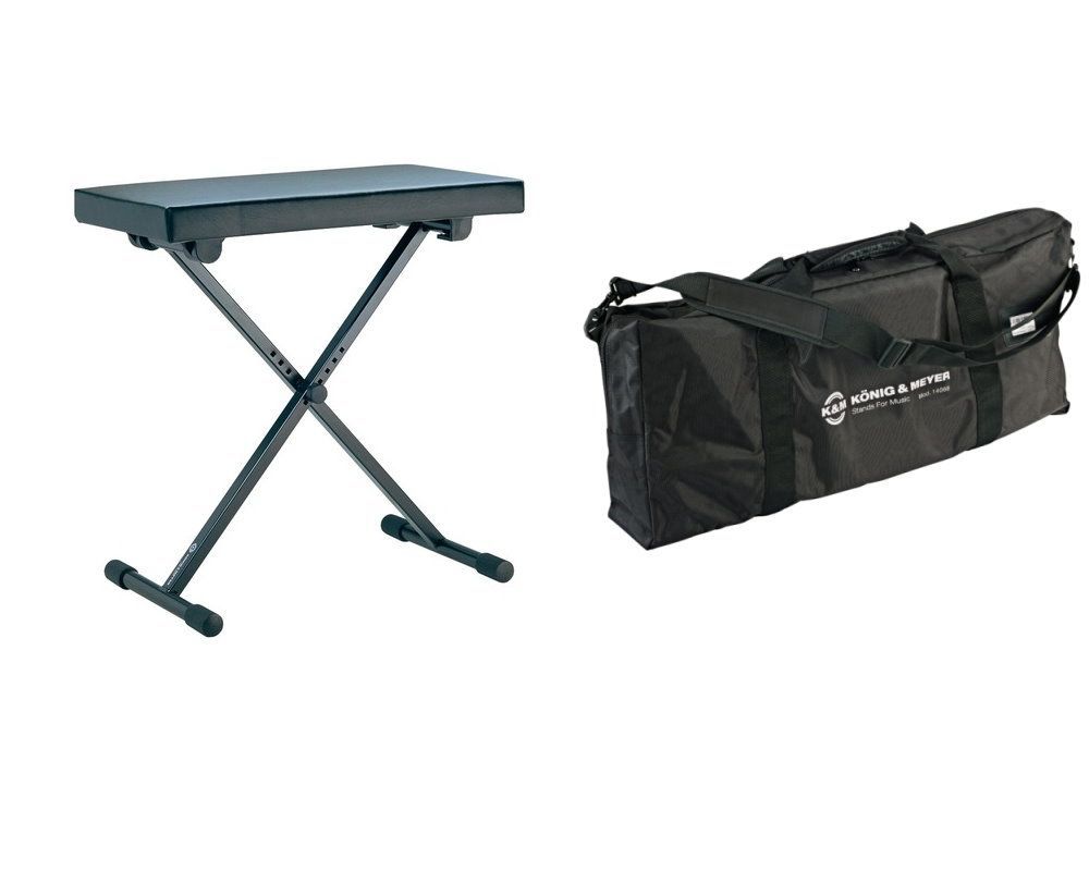 K&M 14065 Keyboardbank Sitzbank SET incl. passender Tragetasche 14068 _00030508_