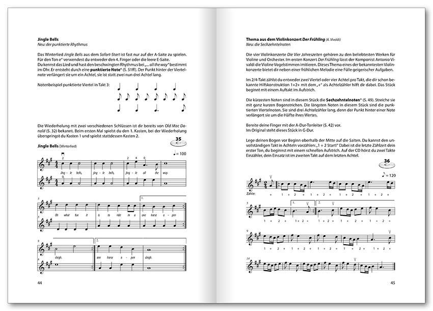 Noten Violin basics incl. CD Der Anfängerkurs Voggenreiter 0645 Anfängerschule
