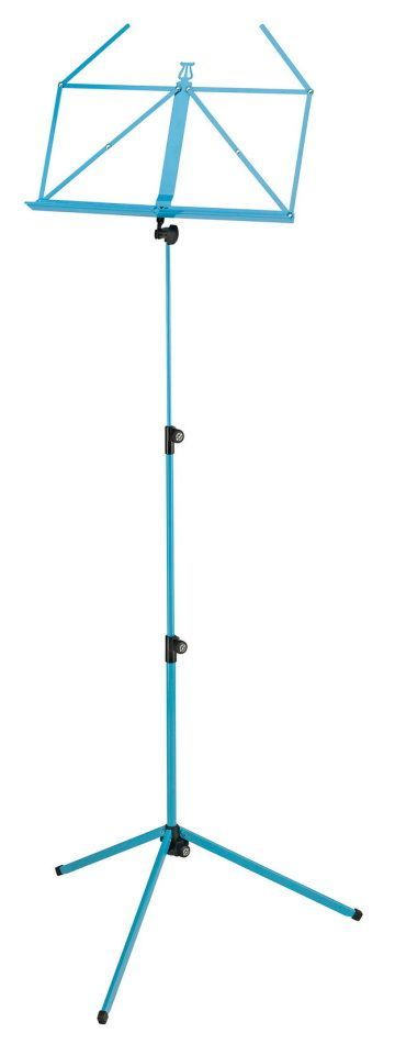 K&M 10010 Notenpult Meerblau , Höhe 625-1240 mm, zusammengelegt 460mm 100/1