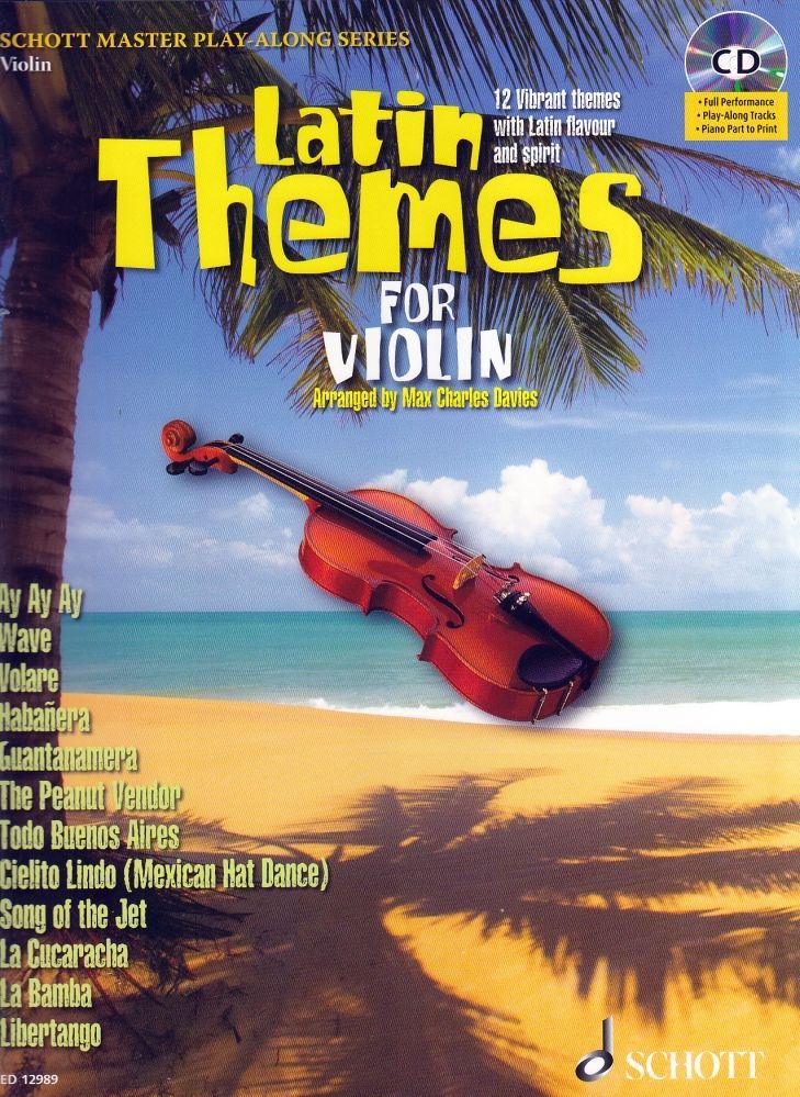 Noten Latin Themes for Violin incl. CD Lateinamerikanische Titel ED 12989 