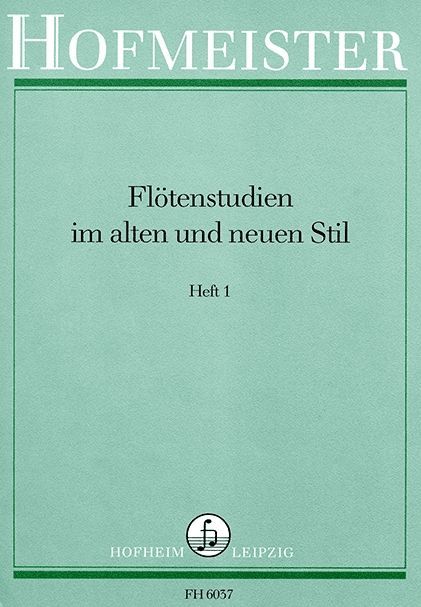 Noten Flötenstudien im alten & neuen Stil Erich List Hofheim Leipzig FH 6037 