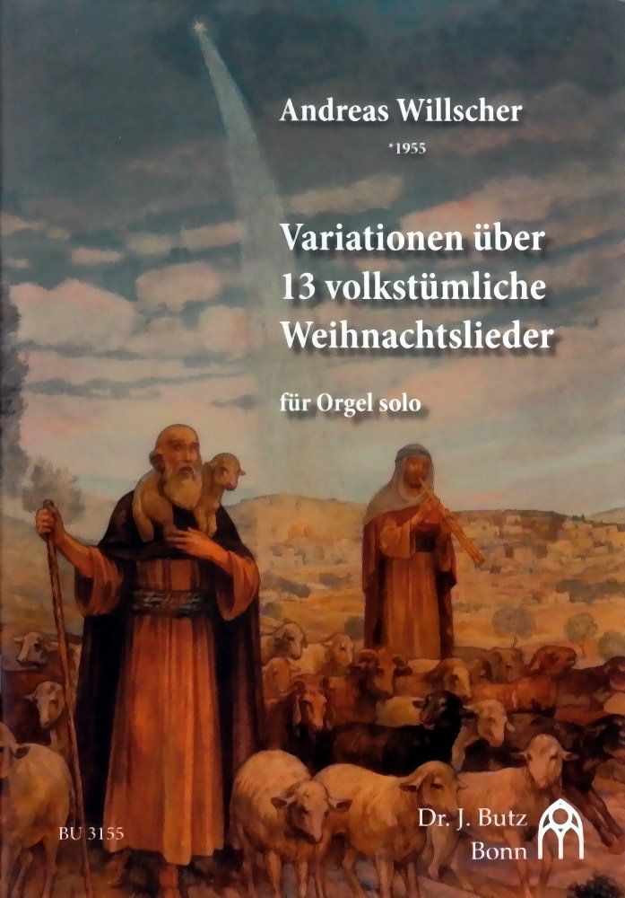 Noten für Orgel Variationen über 13 volkstümliche Weihnachtslieder 