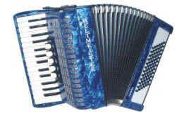 Weltmeister JUWEL 72 Akkordeon blau, 30 72 III 5 18mm Tastatur  - Onlineshop Musikhaus Markstein
