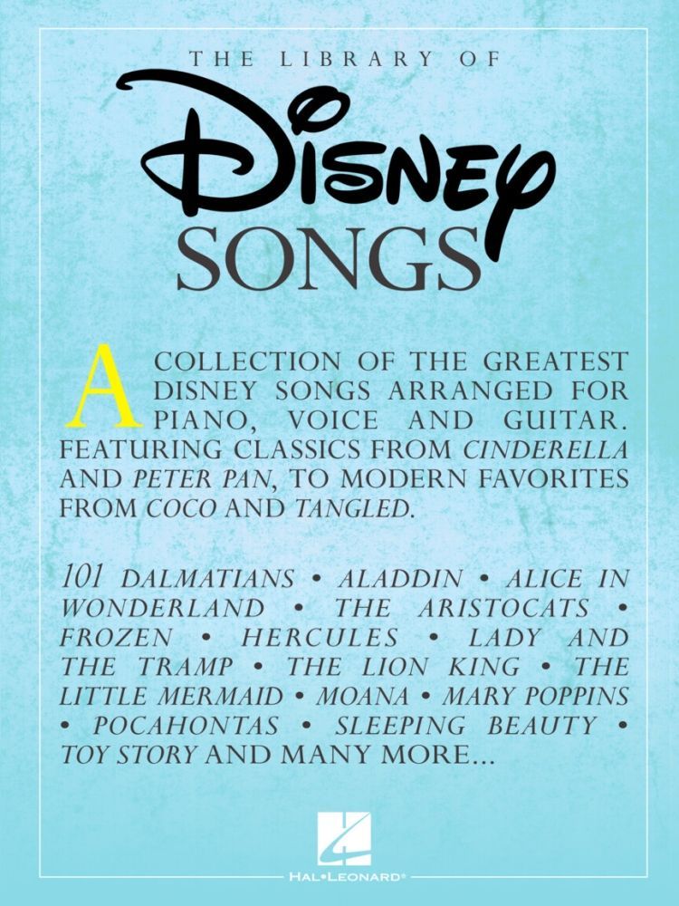 Noten The library of Disney songs Titel HL 287155 Klavier Piano_00042348_
