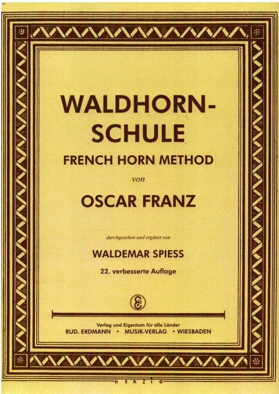 Noten Schule für Waldhornschule Oskar Franz 91/482/845_00054683_