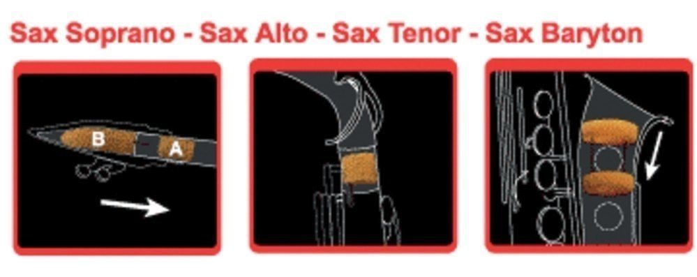 Dämpfer Tenorsaxophon SAXMUTE Tenor-Saxophon, 3-teilig_00010547_