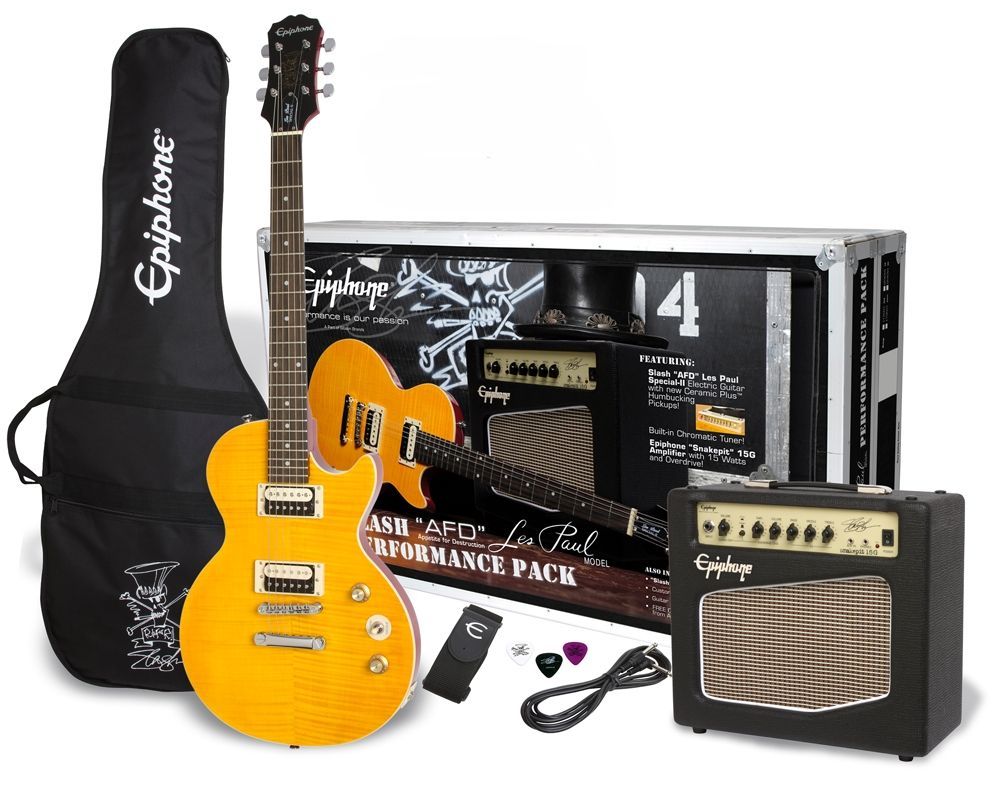 Epiphone Slash "AFD" Les Paul Special II Performance Pack m. Gitarre, Amp & Zub.