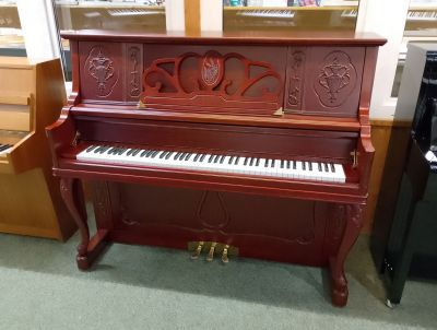 Klavier Chippendale gebraucht - Farbe Mahagoni -technisch Neuzustand -