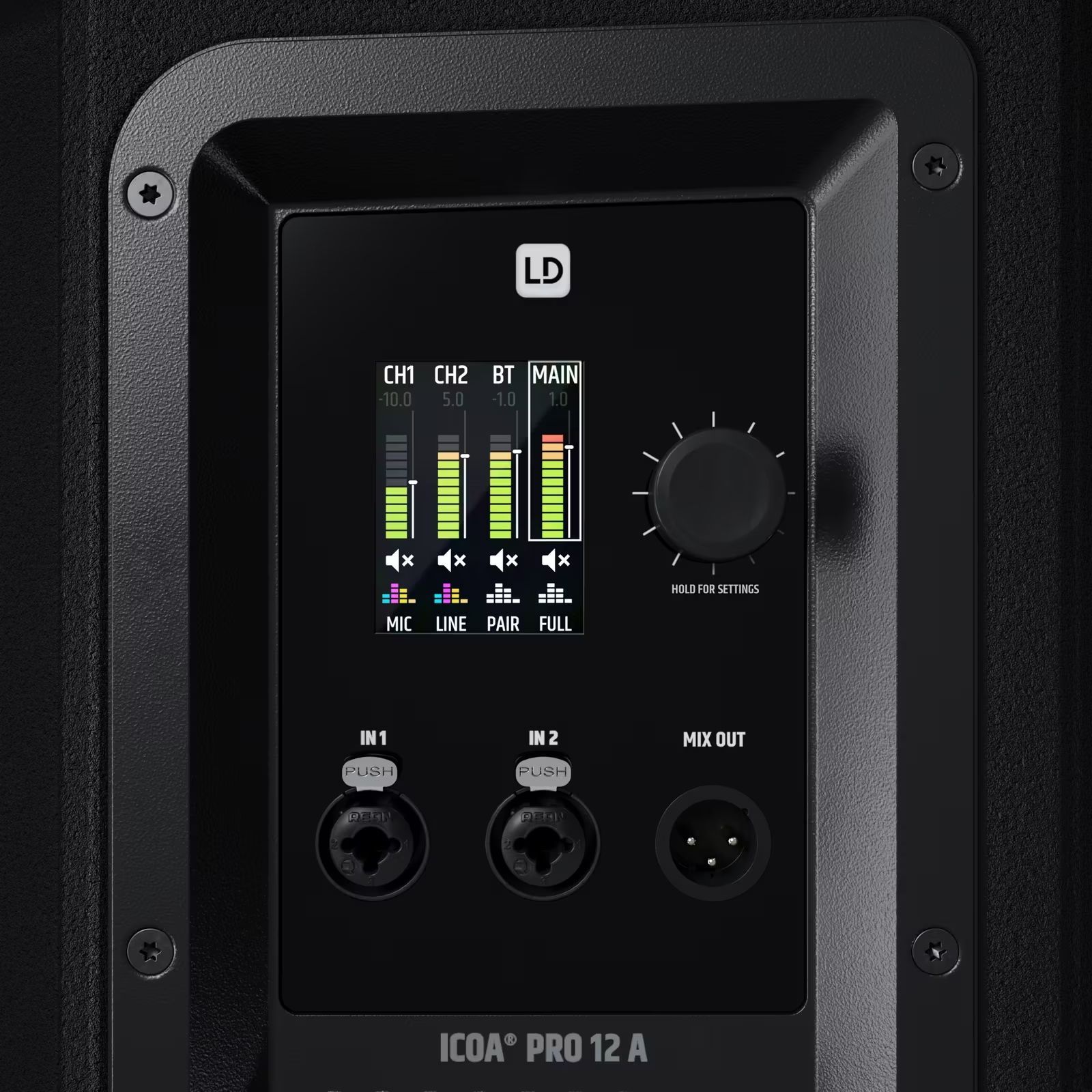 LD Systems ICOA PRO 12 A 12" Aktiver koaxialer Hochleistungs-PA-Lautsprecher