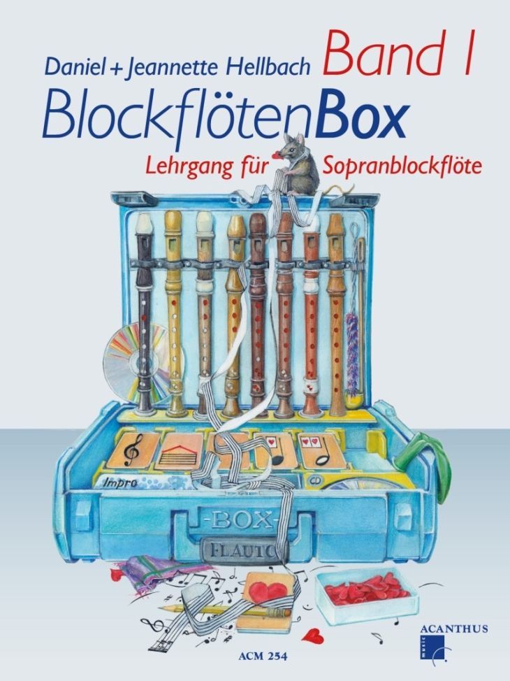 Noten BLOCKFLÖTENBOX 1 acanthus ACM 254 incl. 2  CDs Daniel Jeannette Hellbach 