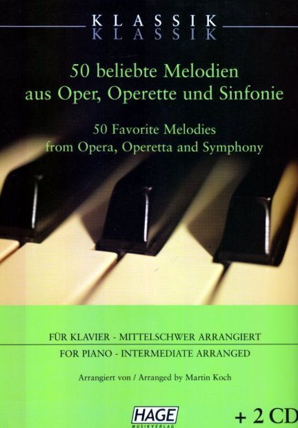 Noten Klassik Klassik 50 beliebte Melodien Hage EH 3709  ABVERKAUF !!!