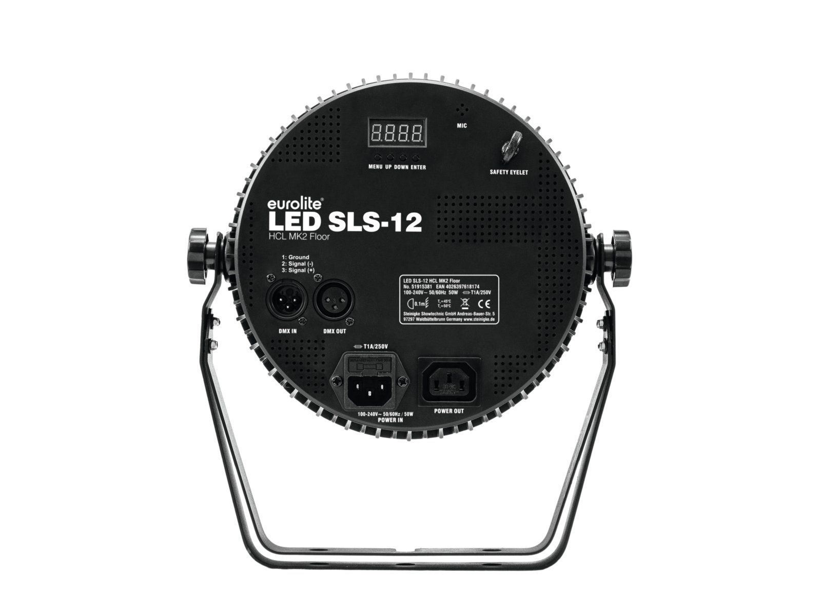 EUROLITE LED SLS-12 HCL MK2 F flacher LED Scheinwerfer  mit 12 x 10 W RGBAW+UV_00041157_
