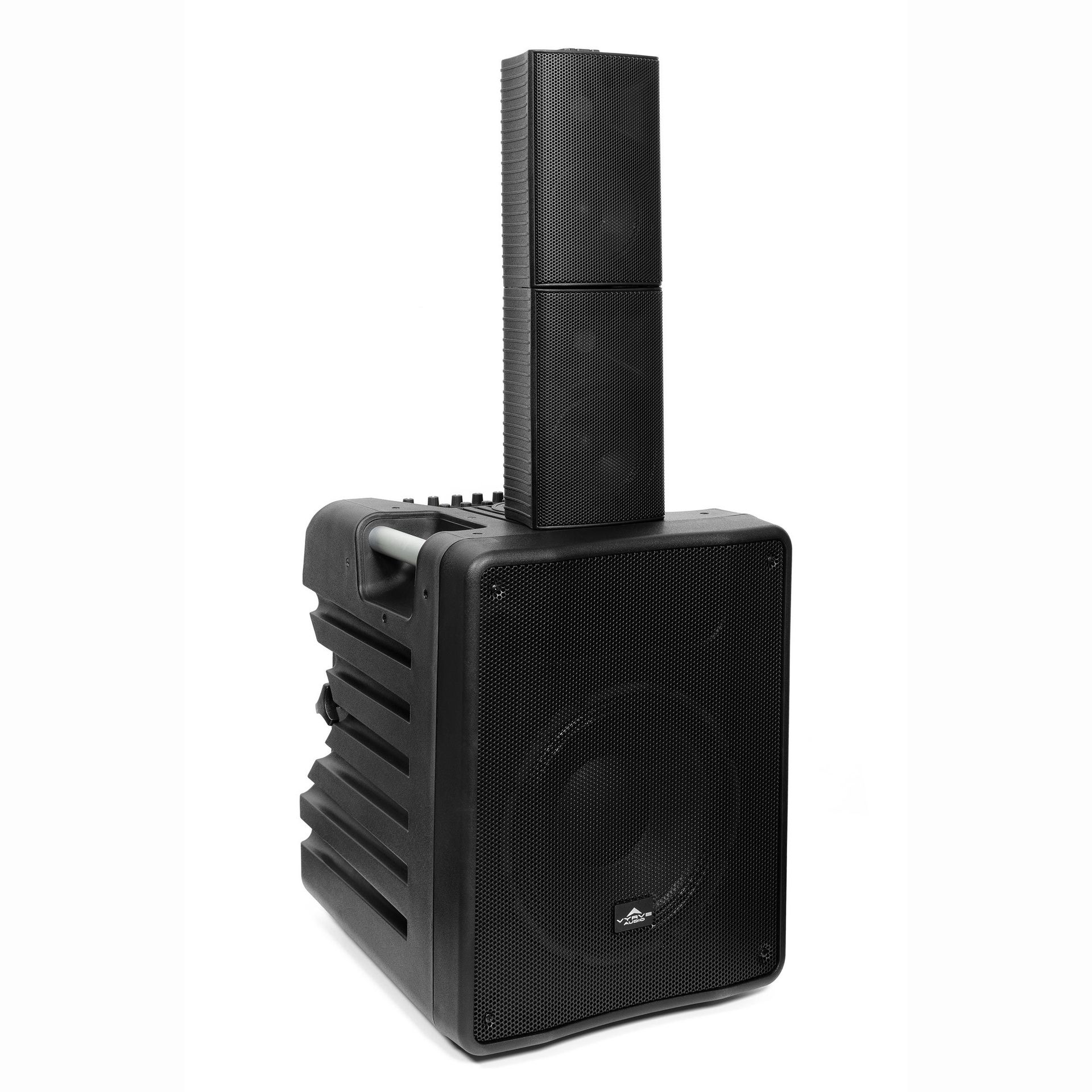 Vyrve Audio Mizar Aktives kompaktes PA-System mit Powermixer, Stative, Kabel
