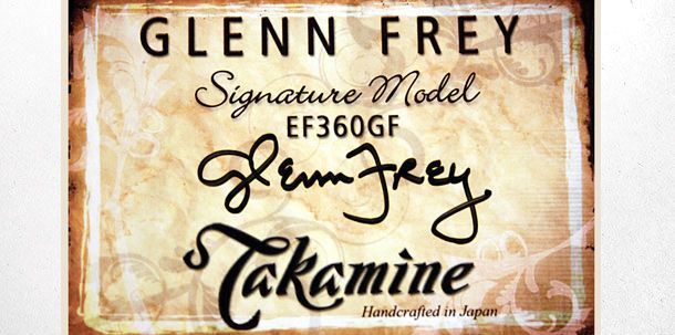 Takamine EF-360GF Glenn Frey-Modell Akustikgitarre mit Tonabnehmer, Fichte glanz