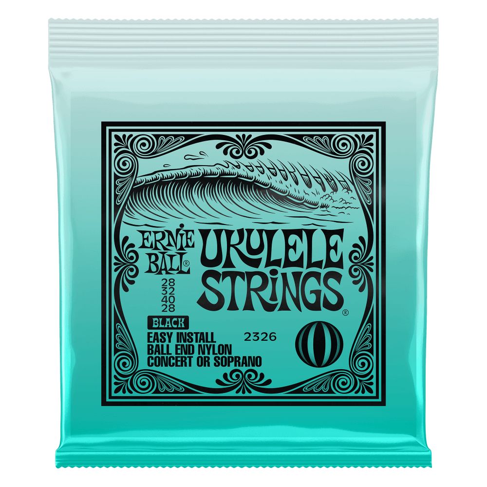 Ernie Ball EB2326 Black Nylon Sopran & Konzert-Ukulele Saiten _00040762_