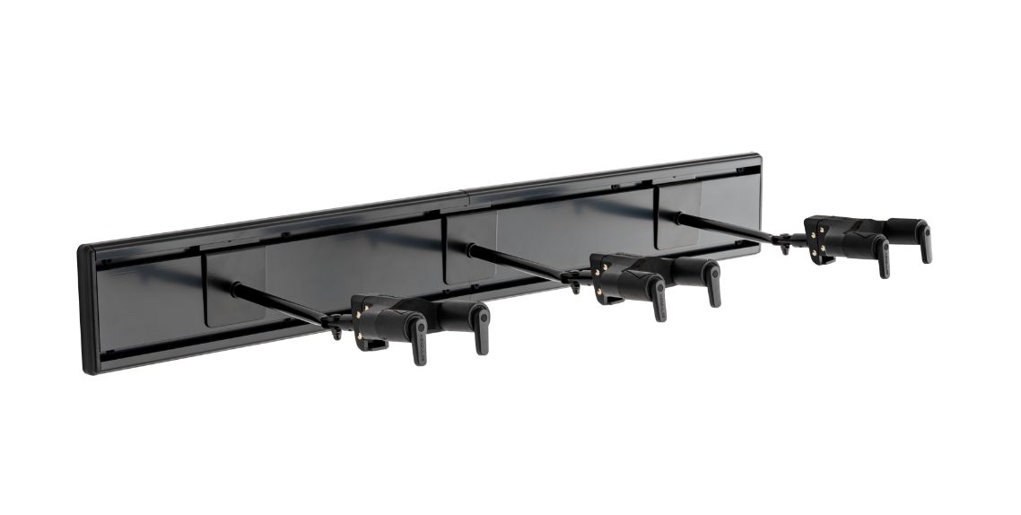 Hercules HCGSP-403SB Slatwall Wandhalter für 3 Gitarren_00055084_