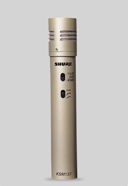 Shure KSM 137/SL Studio-Mikrofon, Kleinmembran-Mikrofon, Niere, silber 