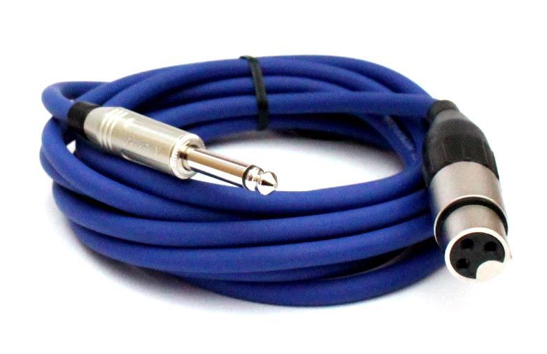4051344036176 - Mikrofonkabel Amphenol XLR female 63mm Klinkenstecker 3 Meter blau 4051344036176 - Mikrofonkabel Amphenol XLR female 63mm Klinkenstecker 3 Meter blau