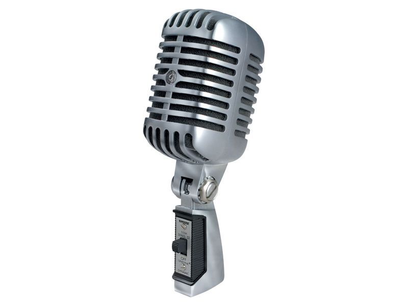Shure 55SH Serie ll Elvis-Mikrofon, dynamischs Gesangsmikrofon, Niere, silber_00000624_