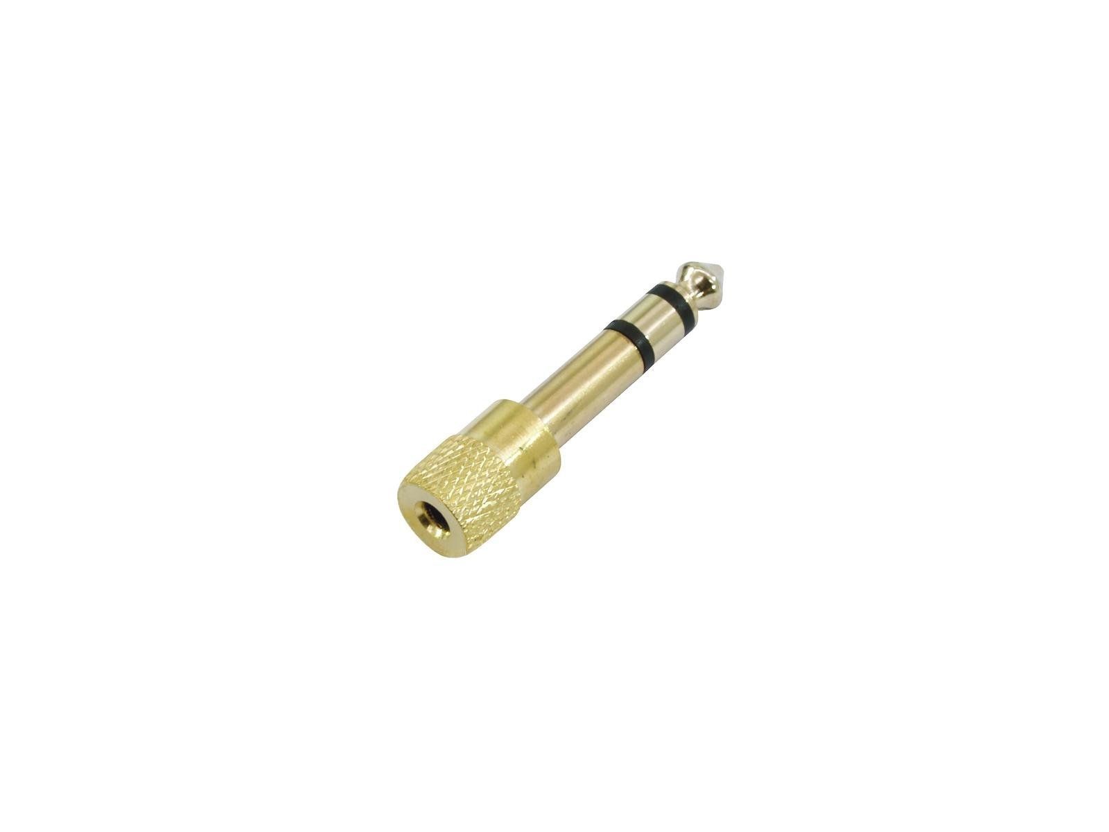 Festadapter 6,3mm Stereoklinkenstecker  3,5mm Stereoklinkenbuchse_00001011_