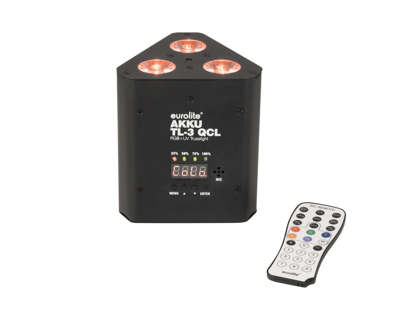 EUROLITE AKKU TL-3 QCL RGB+UV Trusslight mit IR-Fernbedienung_00051581_