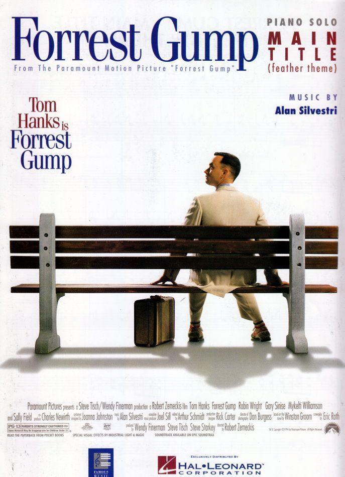 Noten Forrest Gump Sountrack Einzelausgabe HalLeonard 294005 Piano / Klavier