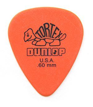 Jim Dunlop Tortex Standard Pick 0,60 mm Orange Plektrum für Gitarre_00029451_