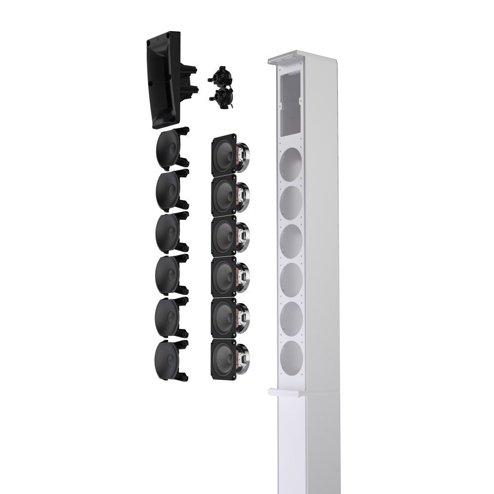 LD Systems Maui 11 G3 MIX W Cardioid Säulen PA System mit Digitalmixer, Weiß