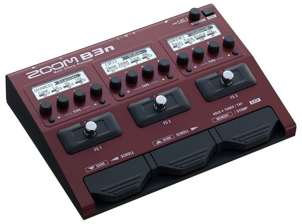 Zoom B3n Multieffektgerät für E-Bass neue Serie