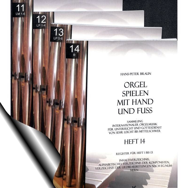 Noten  Orgelspielen mit Hand & Fuß Komplettpaket 1-14 Strube 3317x