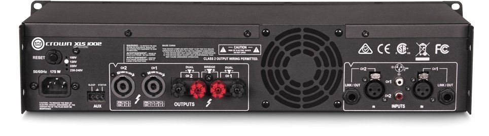 Crown XLS 1002 Endstufe Digitaler PA-Verstärker mit 2x 350 Watt an 4 Ohm