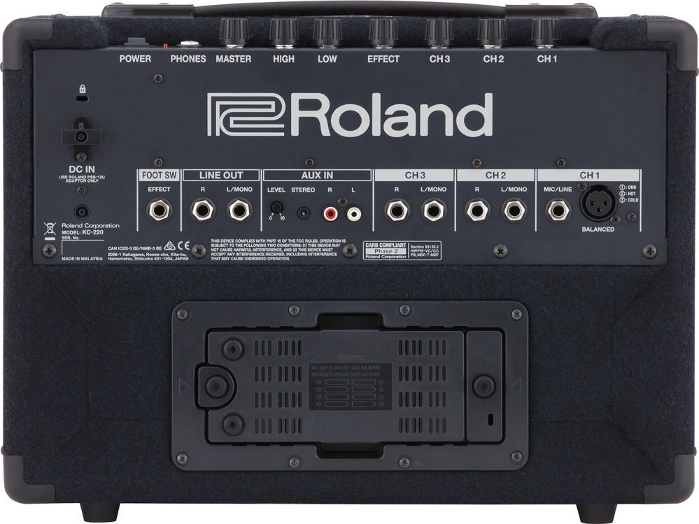 Roland KC-220 Keyboard Verstärker mit Batteriebetrieb - 30 W,   