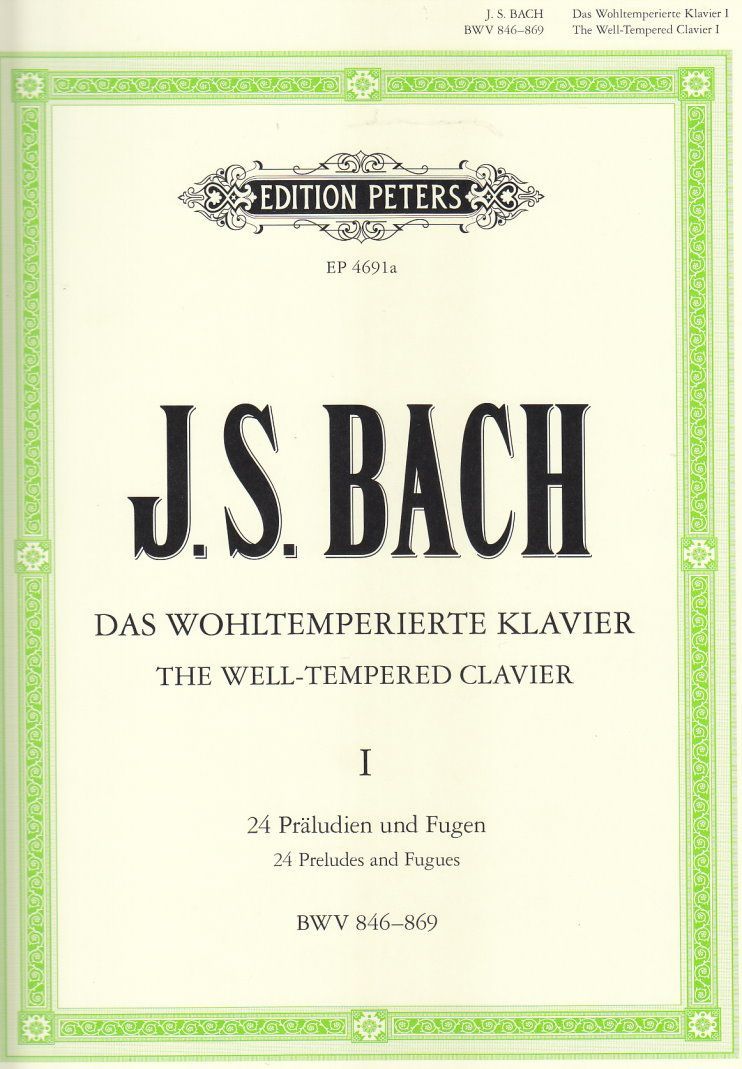 Noten Das wohltemperierte Klavier Teil 1 Johann Sebastian Bach EP4691A_00054505_