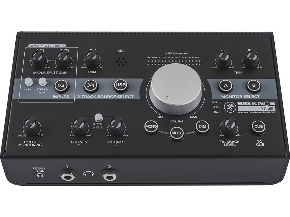 Mackie Big Knob Studio+ Aktiver Monitor Controller und USB Audiointerface