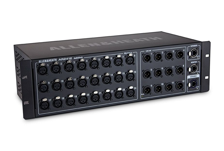 Allen & Heath AR2412 Audiorack 24 Kanal Stagebox für GLD und QU Digitalmixer