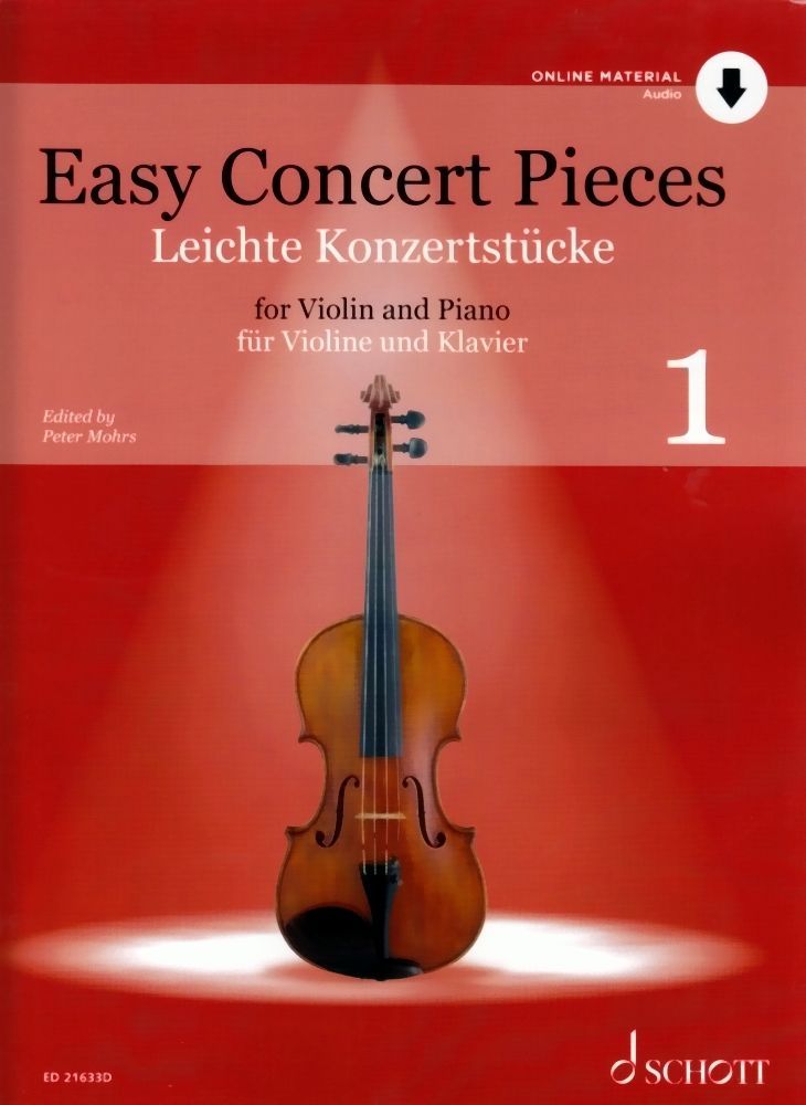 Noten Easy Concert pieces 1 Violine Schott ED 21633D incl. Klavierstimme