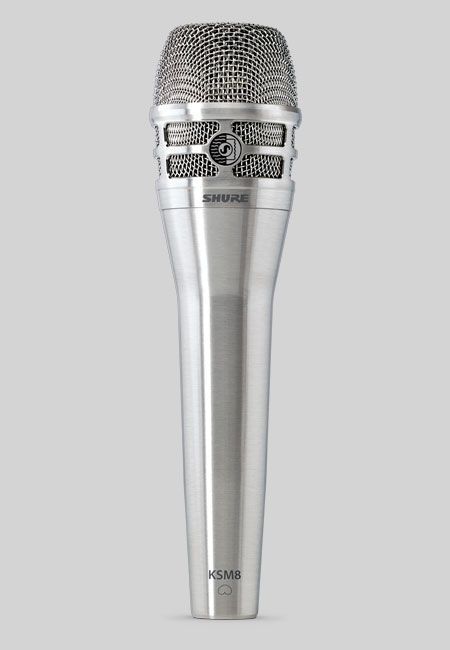 Shure KSM8 nickel Dualdyne Gesangsmikrofon mit 2 Membranen, dynamisch_00033231_
