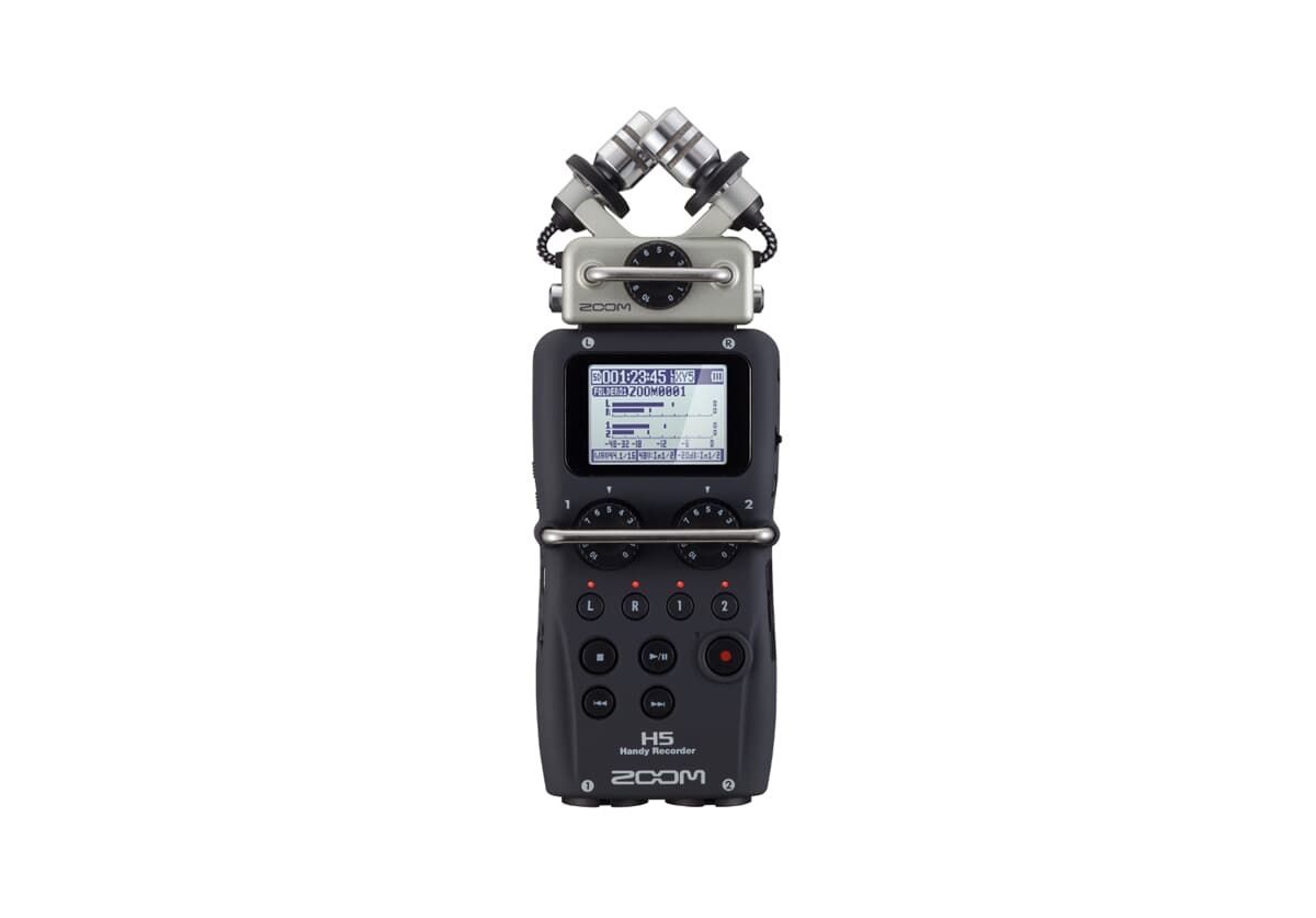 Zoom H5 Black tragbarer Audiorecorder Handy Recorder mit Stimmgerät und Metronom